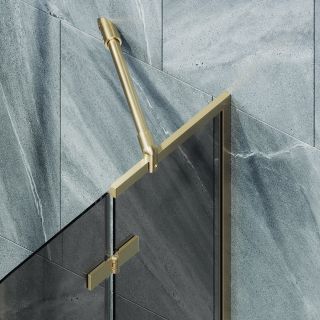 Шторка на ванну MaybahGlass MGV-918-3 99см золото